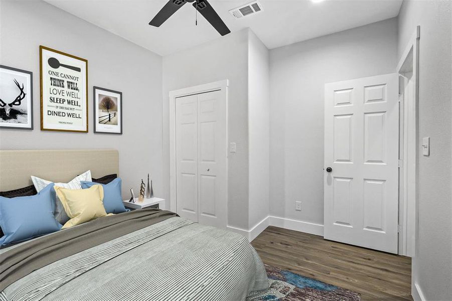 Furnished interior view inside a new home in , Denison (Image 17).