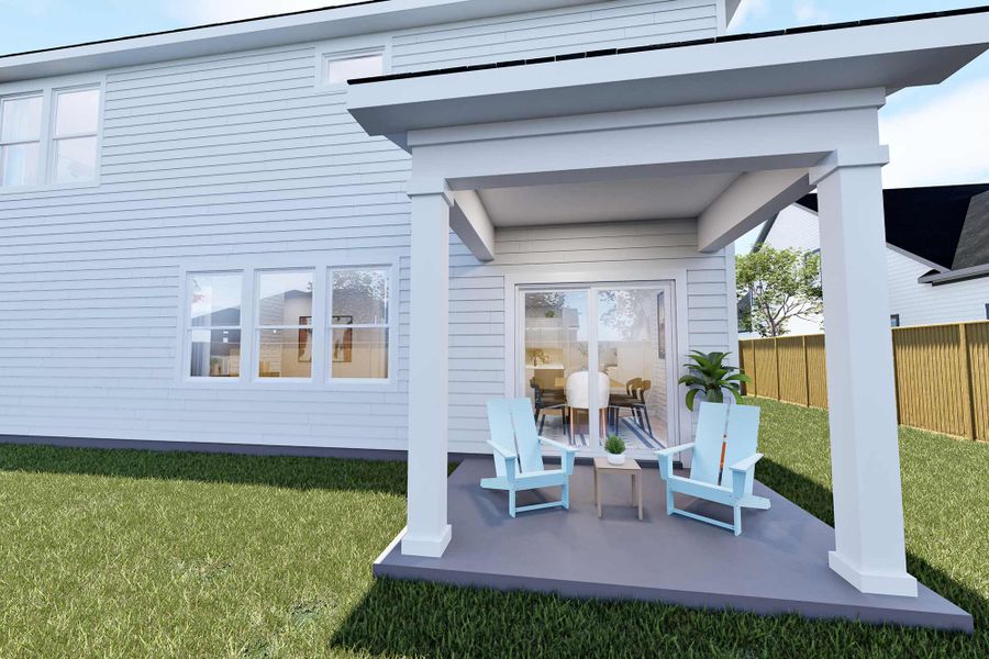Representative exterior details of a home built from the The Crescent by David Weekley Homes in The Preserve at Laurelton – Canopy Collection, Green Cove Springs (Image 3). Representative exterior details of a home built from the The Crescent by David Weekley Homes in The Preserve at Laurelton – Canopy Collection, Green Cove Springs (Image 3).