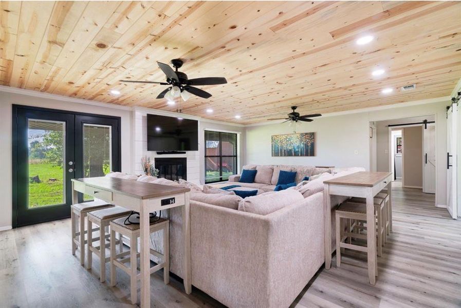 Furnished interior view inside a new home in , Powderly (Image 13).