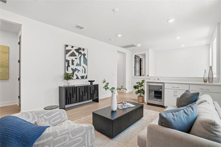 Furnished interior view inside a new home in , Tampa (Image 42).