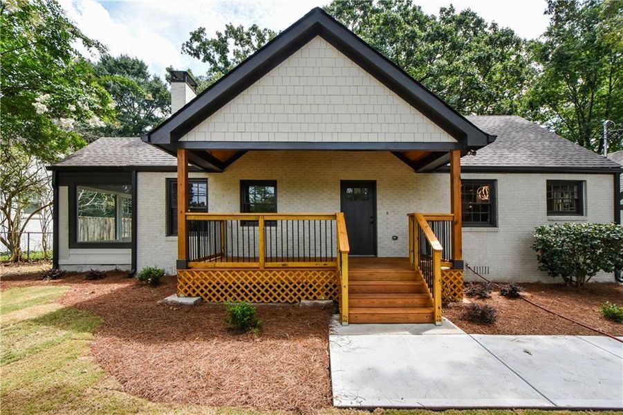 Exterior details and patio area of a home in , Atlanta (Image 27). Exterior details and patio area of a home in , Atlanta (Image 27).