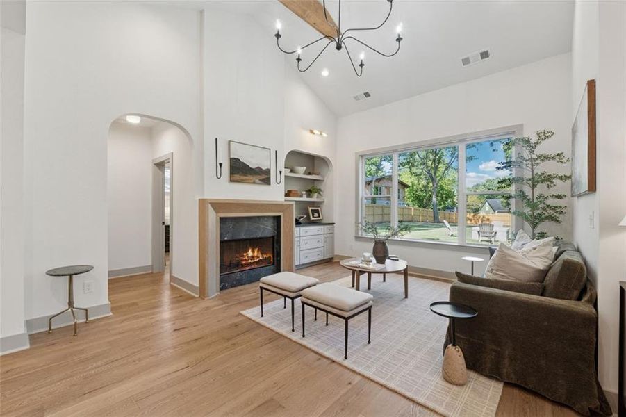 Furnished interior view inside a new home in , Marietta (Image 31).