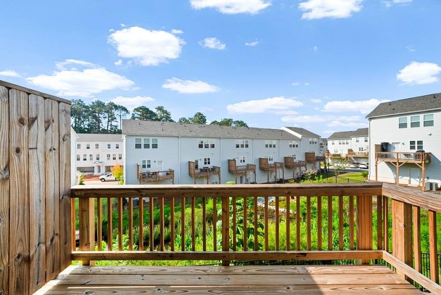 Exterior details and patio area of a home in Chandler Run, Tucker (Image 20).