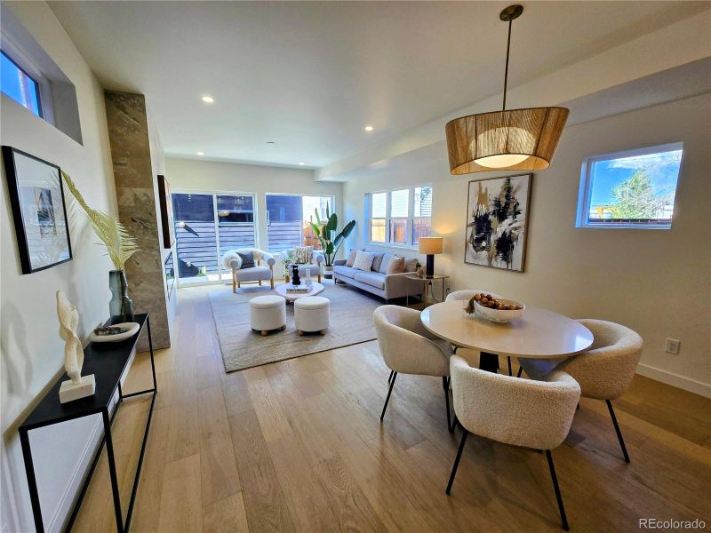 Furnished interior view inside a new home in , Denver (Image 8). Furnished interior view inside a new home in , Denver (Image 8).