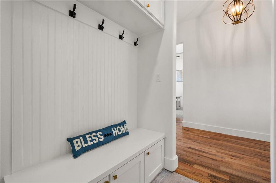 Mud Room with storage