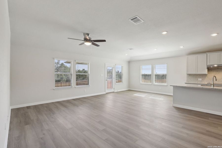 Spacious, unfurnished interior of a new home in Legendary Trails - Classic Series, Cibolo (Image 44).