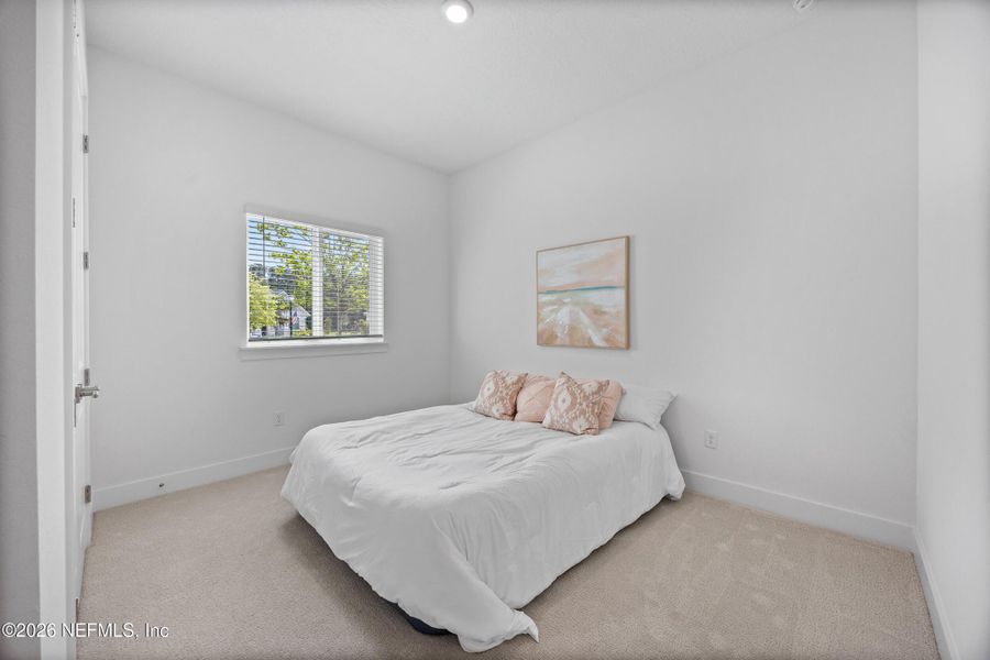 Furnished interior view inside a new home in Oak Grove at SilverLeaf 60’, St. Augustine (Image 37).