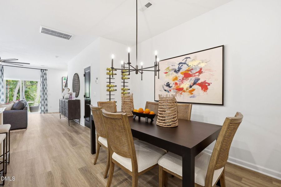 Furnished interior view inside a new home in The Knoll at White Oak, Garner (Image 5).