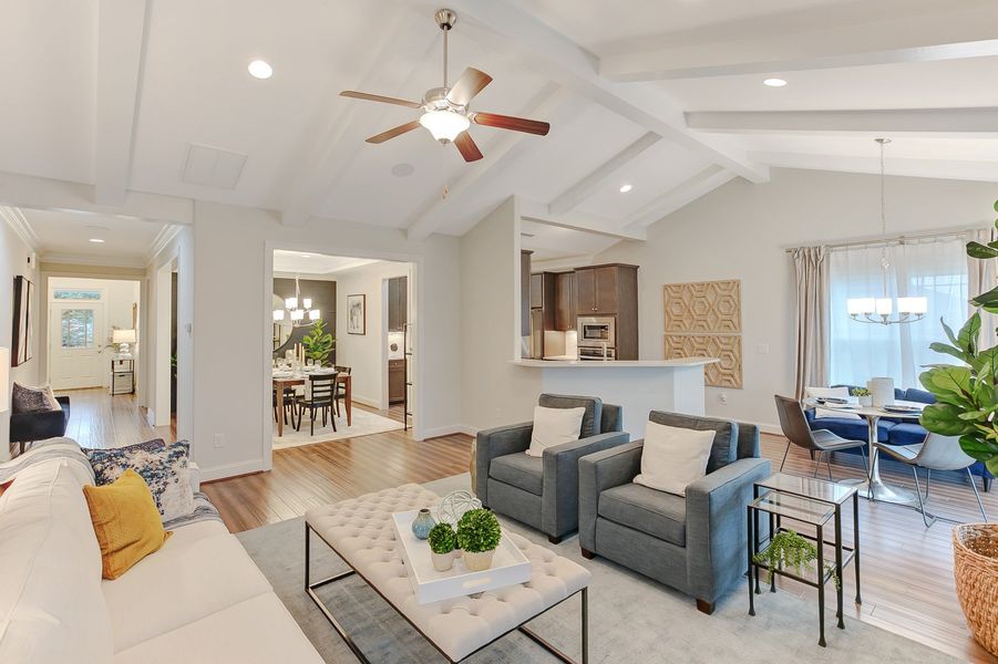 Representative furnished interior of a home built from the Ashton by Keystone Homes NC in Weybridge, Burlington (Image 12).