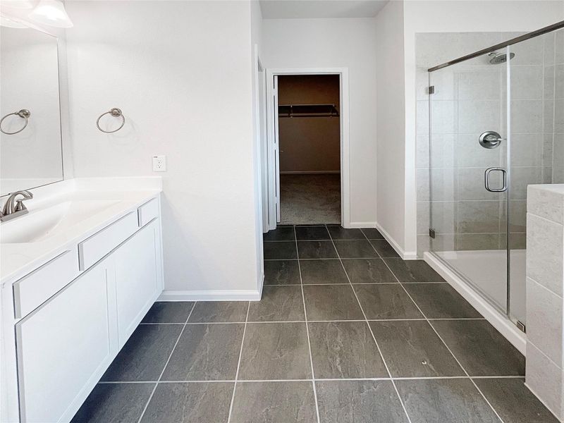 The McGinnis- Primary Suite Dual Sinks, Garden Tub, and Walk-in Shower. The McGinnis- Primary Suite Dual Sinks, Garden Tub, and Walk-in Shower.