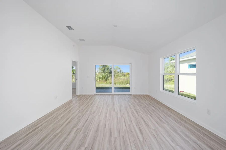 Representative unfurnished interior of a home built from the Charlotte by The Villages in The Villages/Courtyard Villas, The Villages (Image 14). Representative unfurnished interior of a home built from the Charlotte by The Villages in The Villages/Courtyard Villas, The Villages (Image 14).