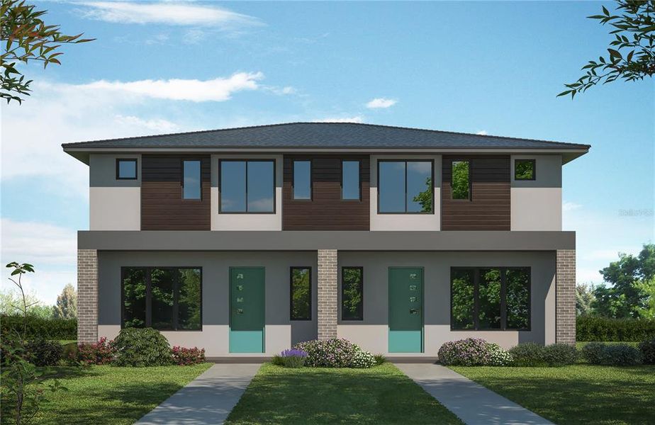 Front exterior of a new home in , Tampa, FL, highlighting curb appeal (Image 1).