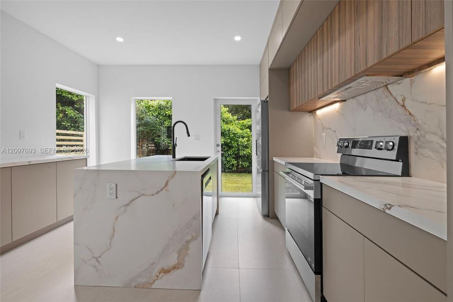 Furnished interior view inside a new home in , South Miami (Image 12).
