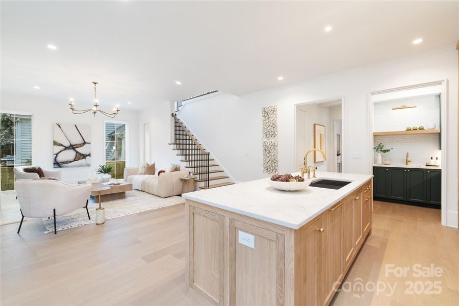 Furnished interior view inside a new home in , Charlotte (Image 12).