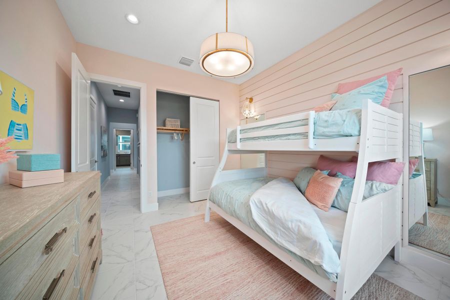 2D floor plan layout for the Mariposa by GHO Homes in Belterra, Port St. Lucie, FL (Image 56).