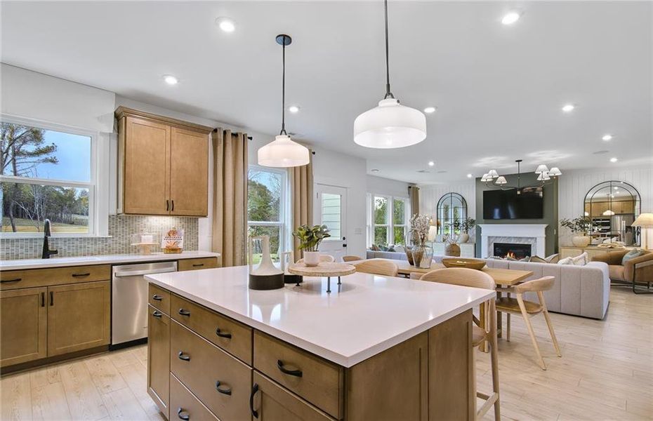Furnished interior view inside a new home in Hunters Creek, Flowery Branch (Image 24).