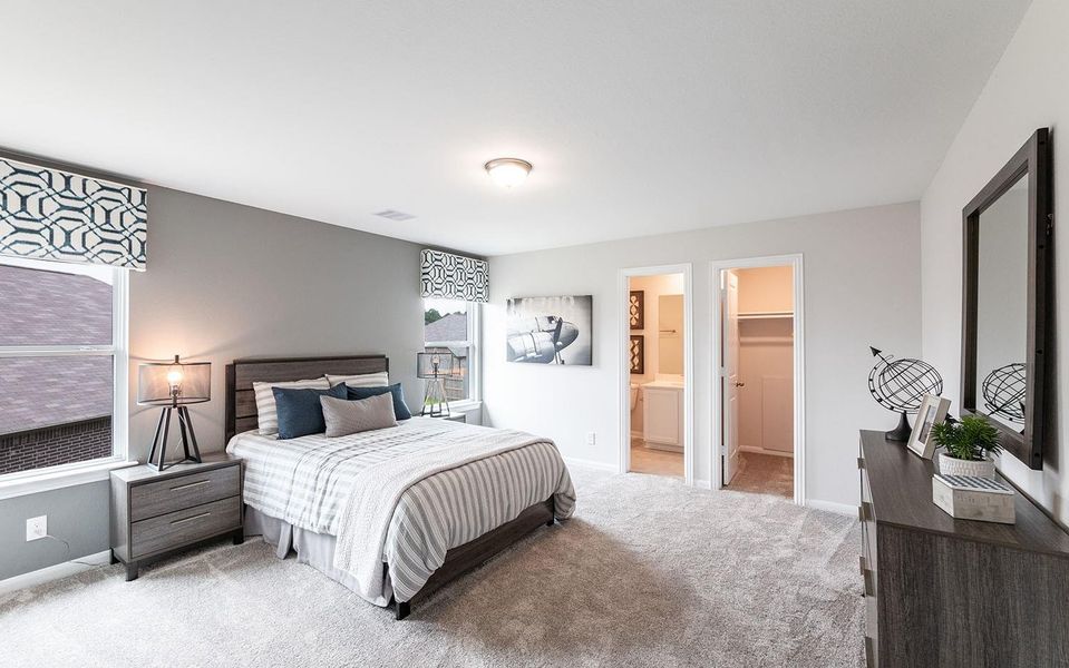 Furnished interior view inside a new home in Pecan Estates, Crosby (Image 9).