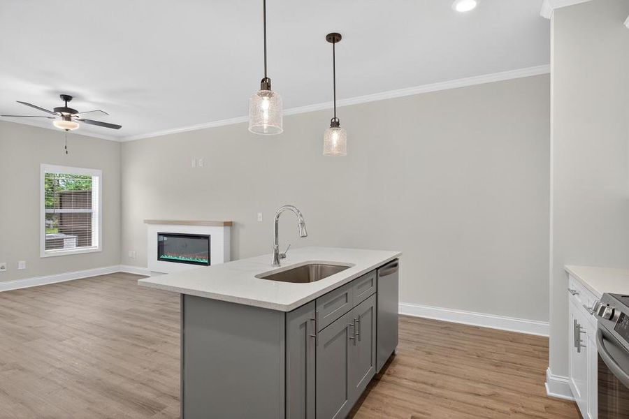 Furnished interior view inside a new home in Medlock Park, Austell (Image 11).