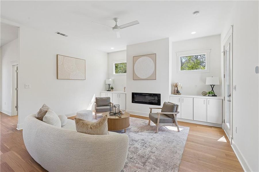 Furnished interior view inside a new home in , Atlanta (Image 4).