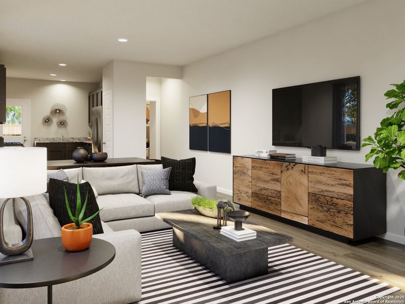 Furnished interior view inside a new home in Katzer Ranch, Converse (Image 19).