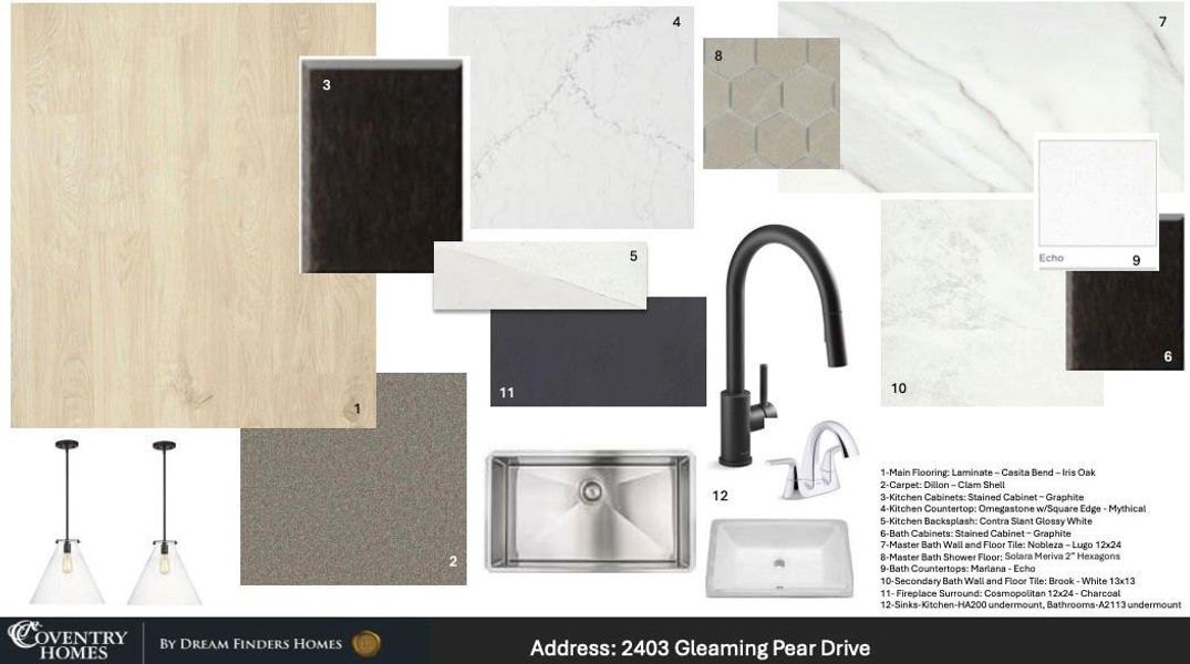 Sample of building materials used in homes in Pomona, Manvel (Image 3). Sample of building materials used in homes in Pomona, Manvel (Image 3).