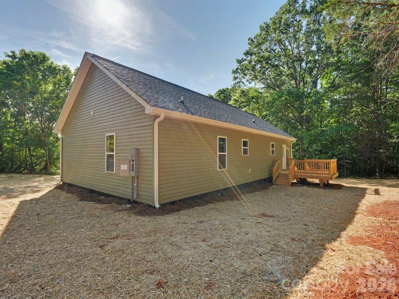 Exterior details and patio area of a home in , Mooresville (Image 25).