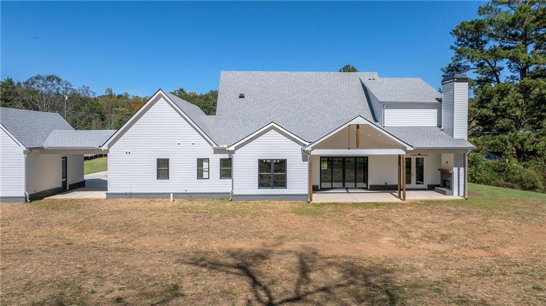 Exterior details and patio area of a home in , Woodstock (Image 33).