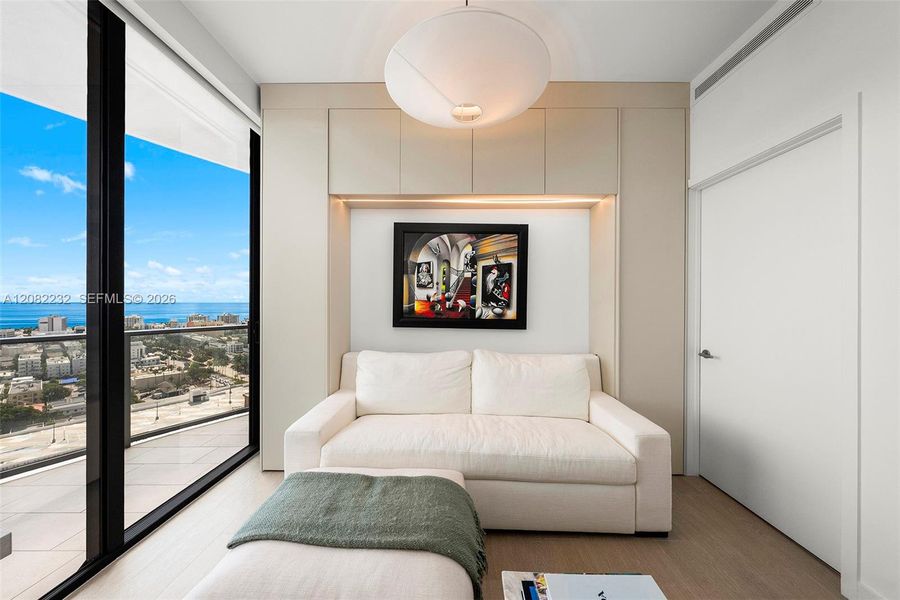 Furnished interior view inside a new home in , Miami Beach (Image 8).