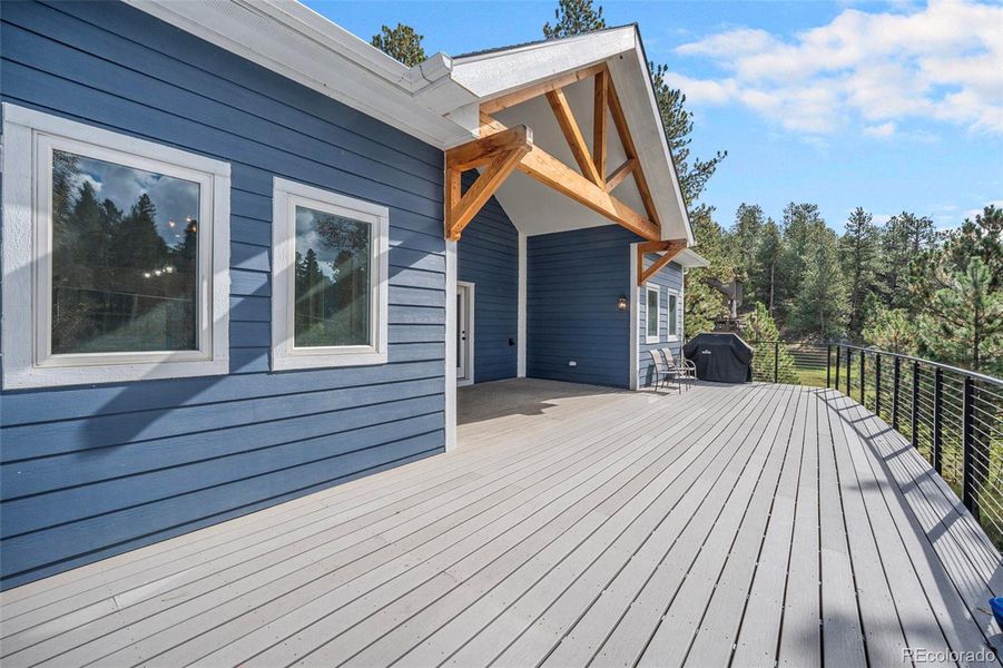 Exterior details and patio area of a home in , Evergreen (Image 18).