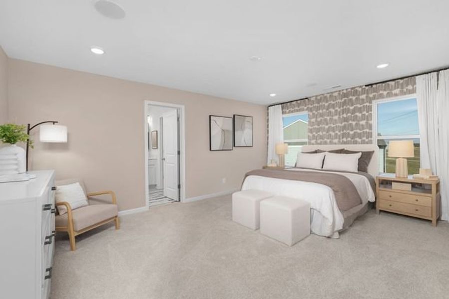 Representative furnished interior of a home built from the Alder by True Homes in Shay Crossing, Salisbury (Image 13).