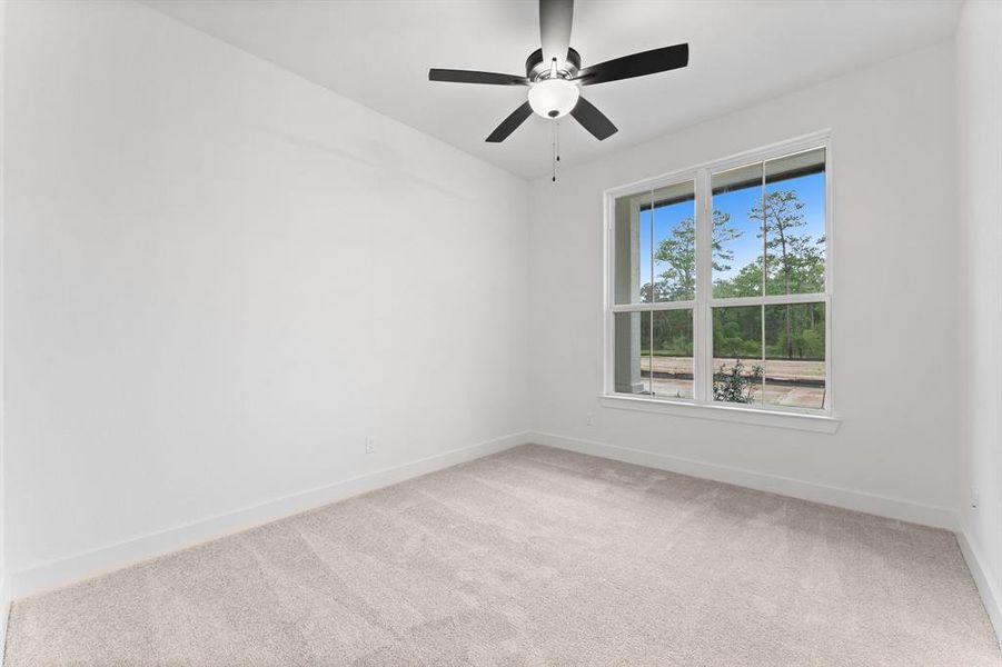 Bedroom 3 with Walk-in Closet and Fan