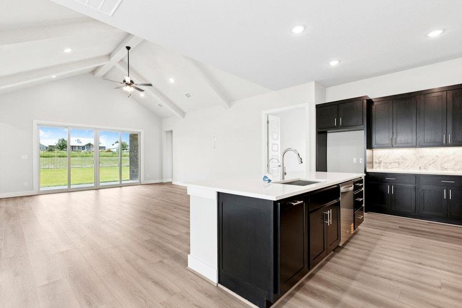 Furnished interior view inside a new home in University Heights, Round Rock (Image 5). Furnished interior view inside a new home in University Heights, Round Rock (Image 5).