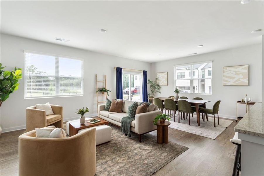 Furnished interior view inside a new home in , Lawrenceville (Image 13).