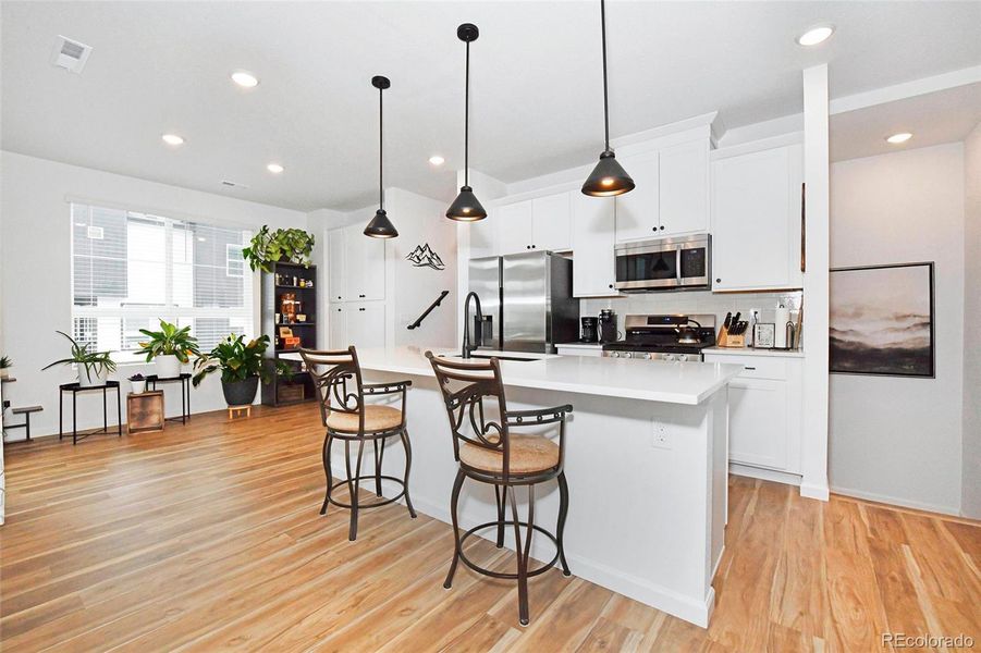 Furnished interior view inside a new home in , Colorado Springs (Image 12). Furnished interior view inside a new home in , Colorado Springs (Image 12).