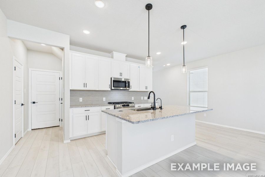 Furnished interior view inside a new home in Cedar Heights, San Antonio (Image 6).