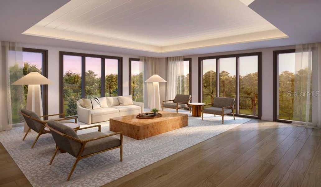 Furnished interior view inside a new home in , Orlando (Image 11).