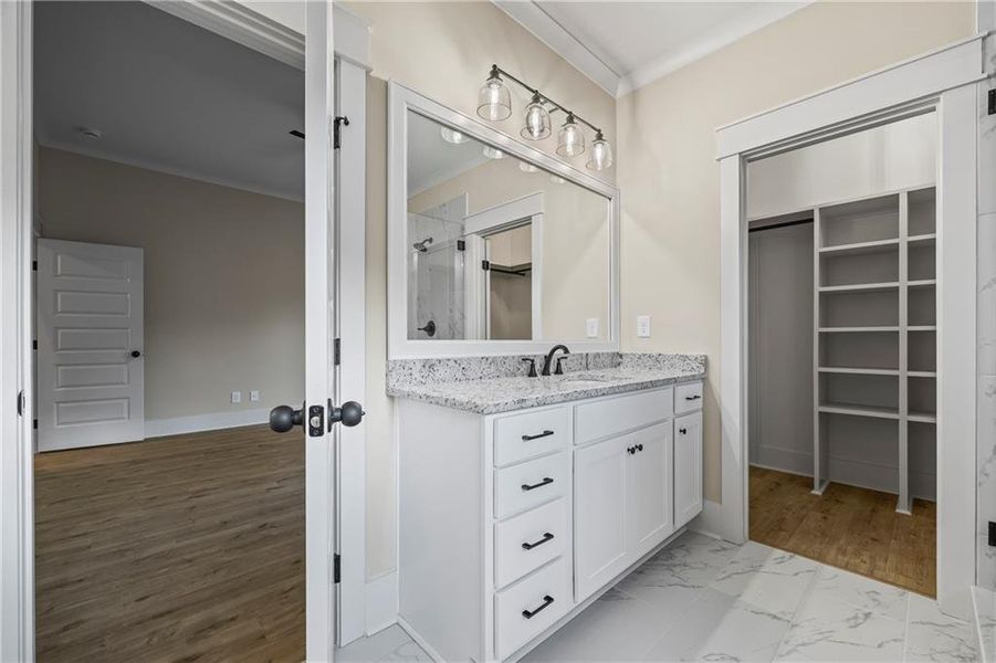 Furnished interior view inside a new home in , Monroe (Image 12).