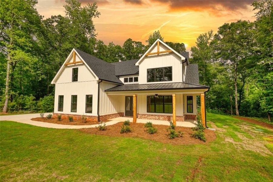 Front exterior of a new home in , Monticello, GA, highlighting curb appeal (Image 27).