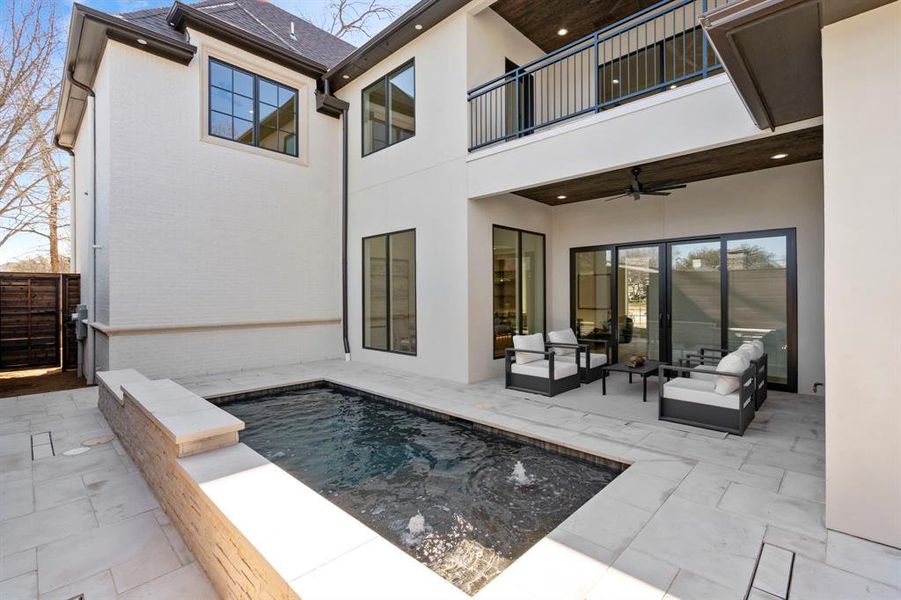 Exterior details and patio area of a home in , Dallas (Image 27). Exterior details and patio area of a home in , Dallas (Image 27).