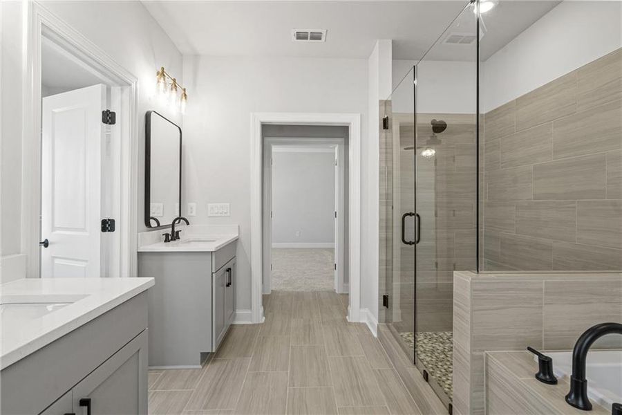 Furnished interior view inside a new home in Waterhaven, Cumming (Image 10).