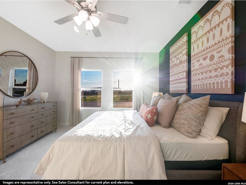 Furnished interior view inside a new home in Willow View, Converse (Image 5).