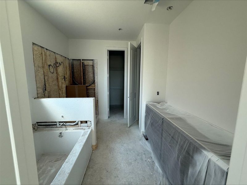 Actual progress of your home.