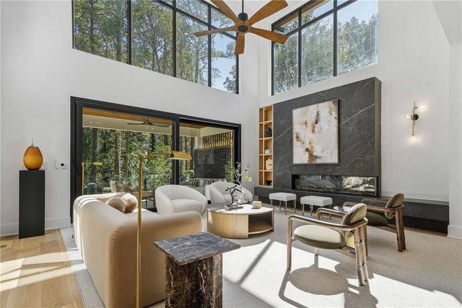 Furnished interior view inside a new home in , Atlanta (Image 59). Furnished interior view inside a new home in , Atlanta (Image 59).