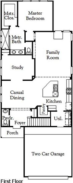 2D floor plan layout for the Wilson by Coventry Homes in Heartland, Heartland, TX (Image 3).