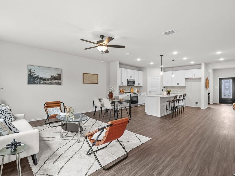 Furnished interior view inside a new home in Royal Crest, San Antonio (Image 18).