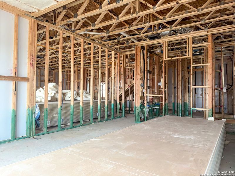 In-progress construction of a new home in Cordova Trails, Seguin, TX (Image 37).