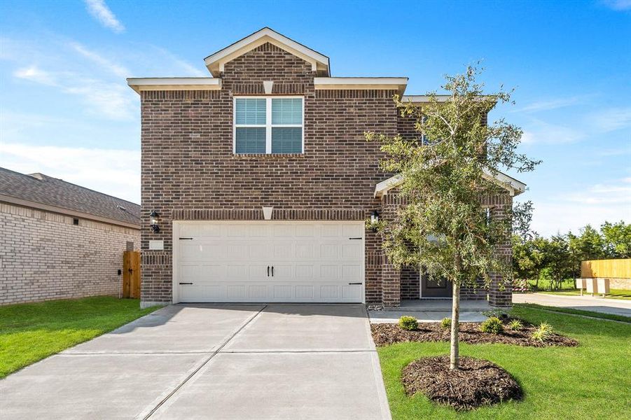 This is an example of the Rayburn floor plan. The construction is COMPLETE on the Rayburn built at 1111 Bullock Drive.