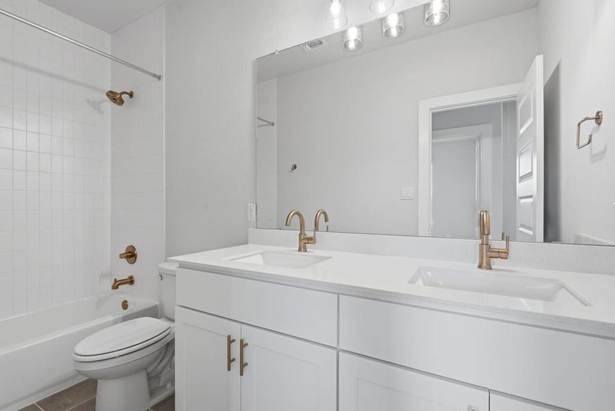 Furnished interior view inside a new home in Arbor Collection at Heritage, Dripping Springs (Image 17).