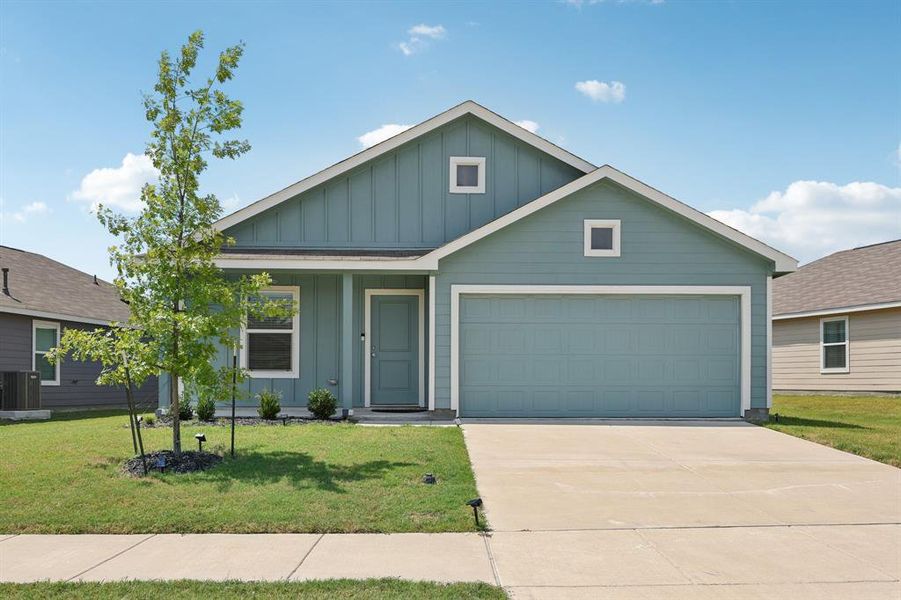 Front exterior of a new home in , Crandall, TX, highlighting curb appeal (Image 22).