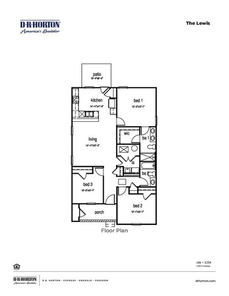 2D floor plan layout of this home in Auberon Woods, Conway, SC (Image 3). 2D floor plan layout of this home in Auberon Woods, Conway, SC (Image 3).